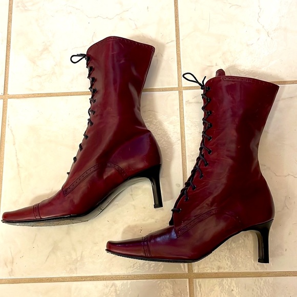 Coach Vintage Lace Up Boots - Picture 2 of 7